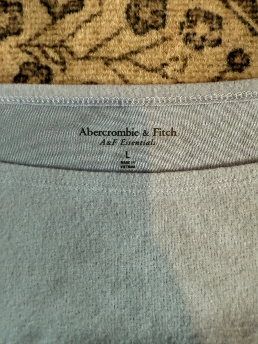 Abercrombie and Fitch Baby-blue AF Essentials top. - Picture 3 of 3